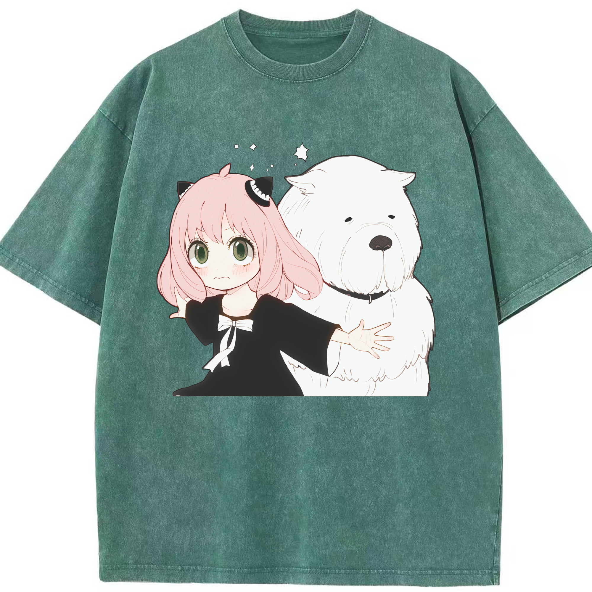 （画像用） SPY×FAMILY间谍家家酒 綿100% ヴィンテージ風 半袖Tシャツ（フロントプリント）